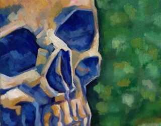 Skull on Green